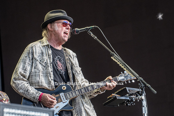Neil Young and Promise Of The Real playing at Hyde Park