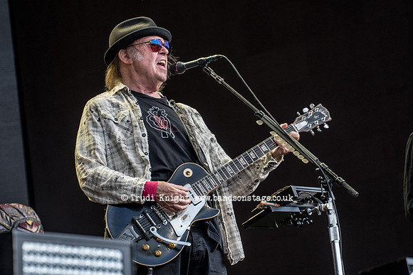 Neil Young and Promise Of The Real playing at Hyde Park