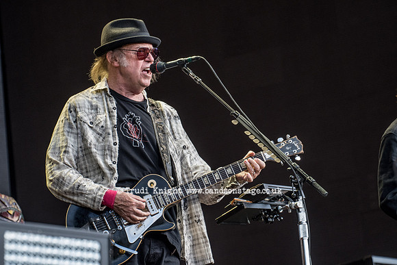 Neil Young and Promise Of The Real playing at Hyde Park