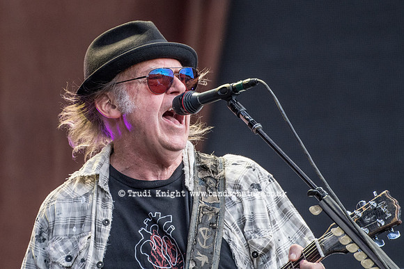 Neil Young and Promise Of The Real playing at Hyde Park