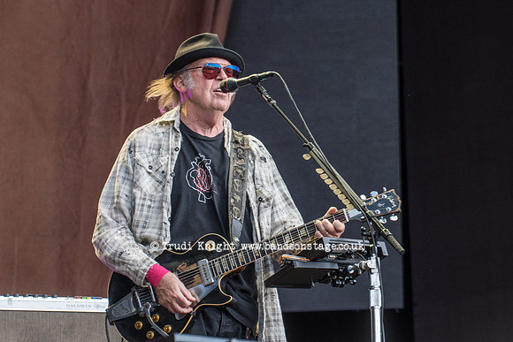 Neil Young and Promise Of The Real playing at Hyde Park