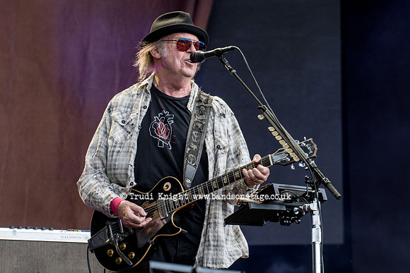 Neil Young and Promise Of The Real playing at Hyde Park