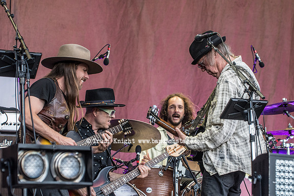 Neil Young and Promise Of The Real playing at Hyde Park
