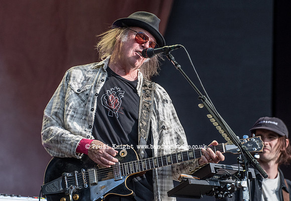 Neil Young and Promise Of The Real playing at Hyde Park
