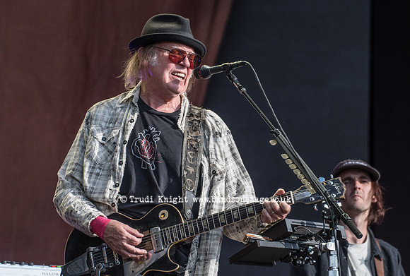 Neil Young and Promise Of The Real playing at Hyde Park